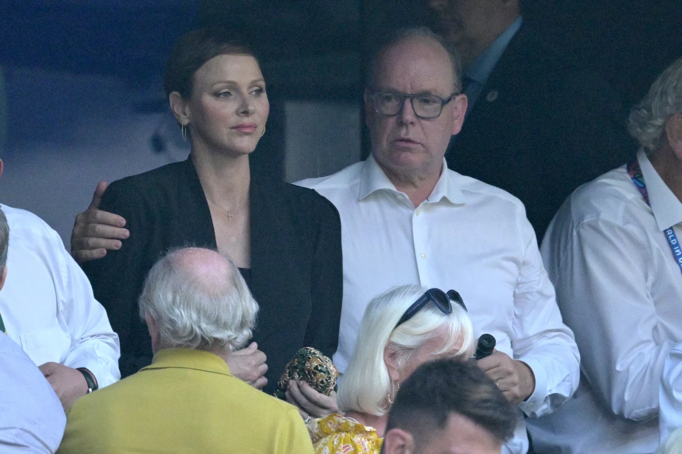 Księżna Charlene i książę Albert