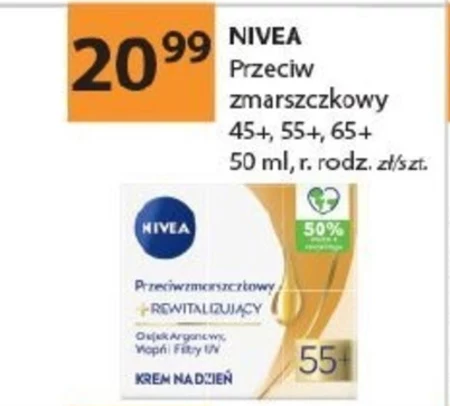 Nivea Przeciwzmarszczkowy + Rewitalizujący krem na dzień SPF 15 55+ 50 ml