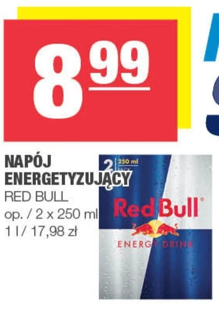 Red Bull Napój energetyczny 2 x 250 ml