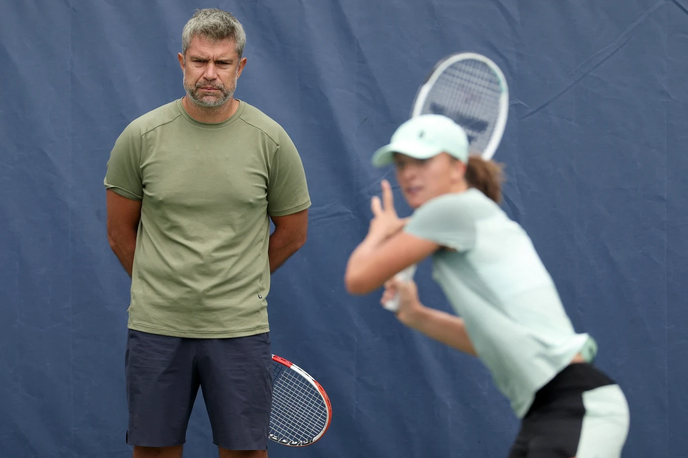 Tomasz Wiktorowski i Iga Świątek Tomasz Wiktorowski i Iga Świątek