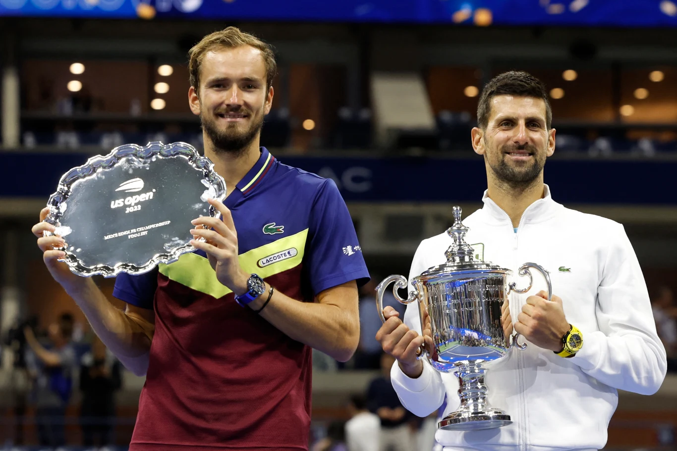 Daniił Miedwiediew i Novak Djoković Daniił Miedwiediew i Novak Djoković
