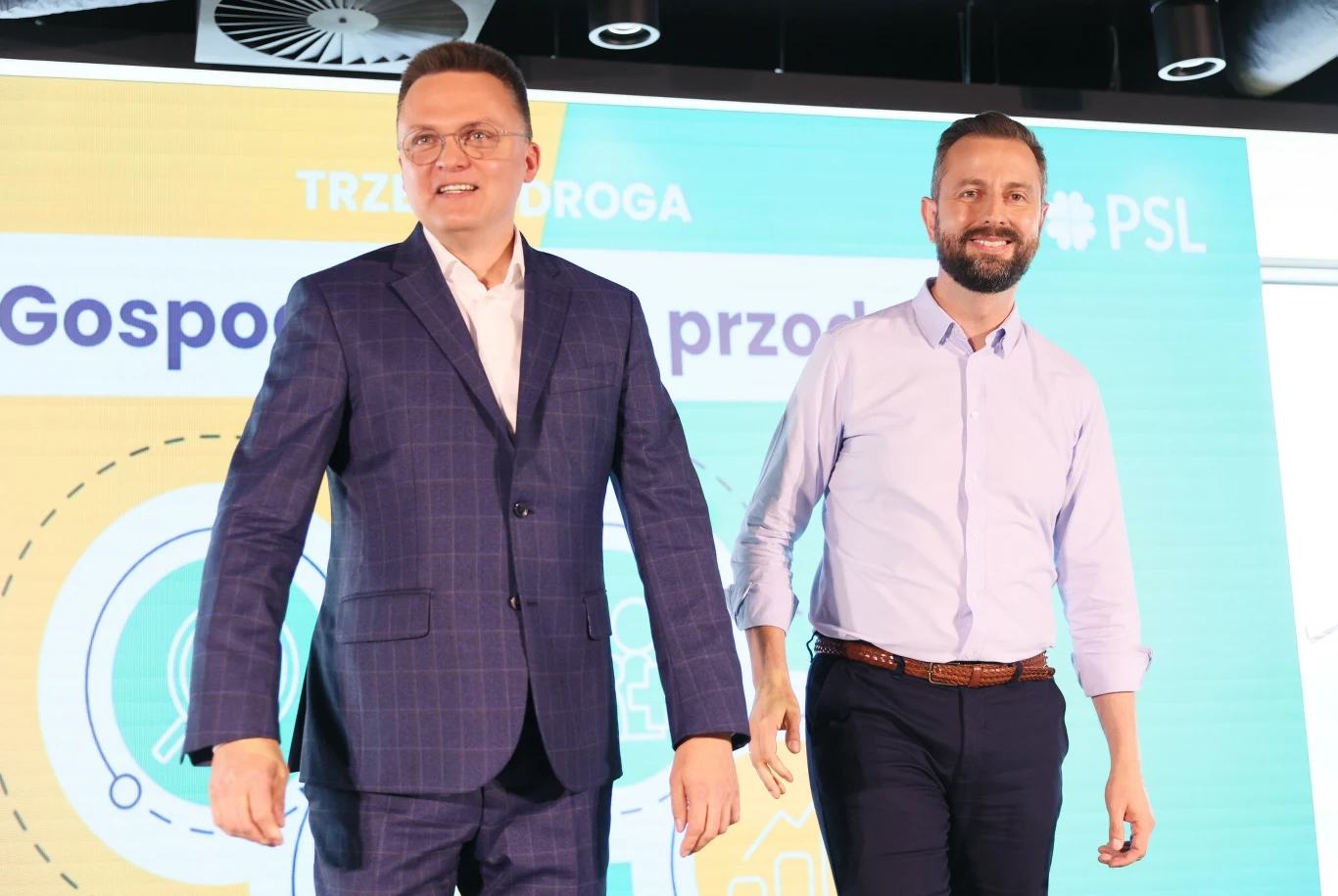 Szymon Hołownia i Władysław Kosiniak-Kamysz, liderzy Trzeciej Drogi Szymon Hołownia i Władysław Kosiniak-Kamysz, liderzy Trzeciej Drogi