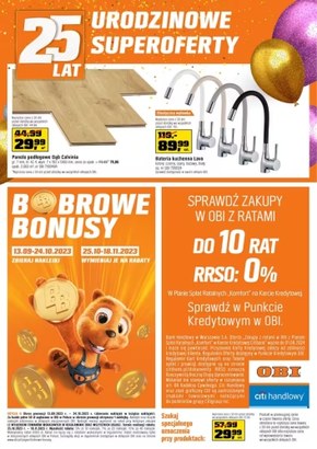 Urodziny oferty w OBI 