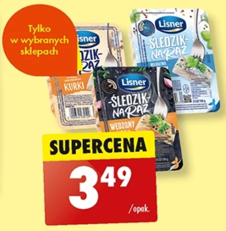Lisner Śledzik na raz w sosie musztardowym 100 g