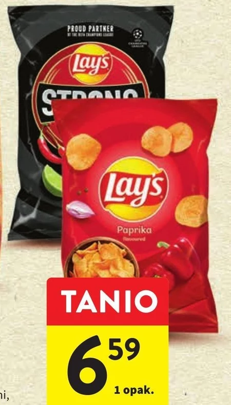 Lay's Strong Chipsy ziemniaczane karbowane o smaku ognistych skrzydełek 130 g