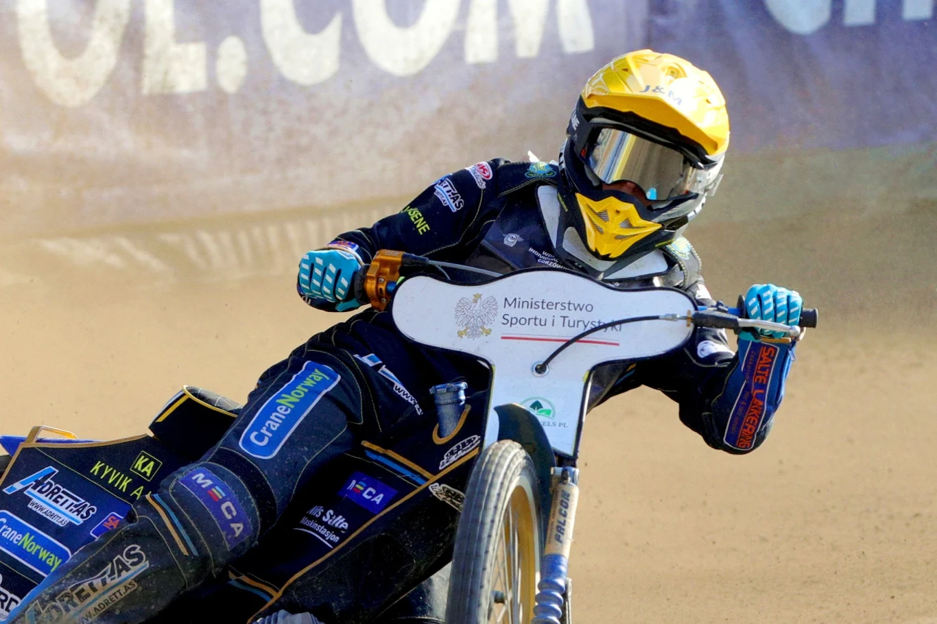 Mathias Polleastad na torze.