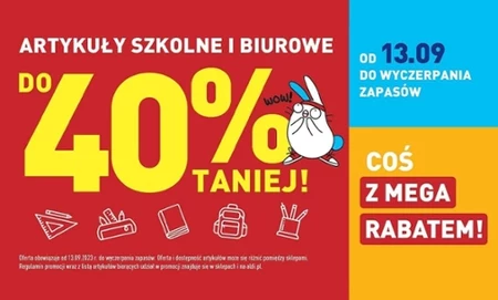 artykuły szkolne i biurowe w Aldi 