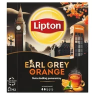 Lipton Earl Grey Orange Herbata czarna aromatyzowana 128,8 g (92 torebki)