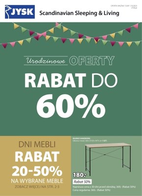 Jysk - urodzinowe oferty