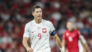 Robert Lewandowski w barwach reprezentacji Polski