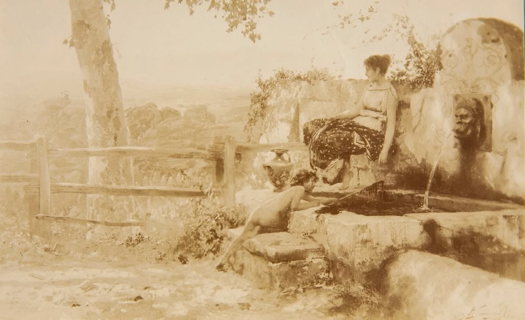 Fotografia obrazu H. Siemiradzkiego (zbiory Muzeum Narodowego w Krakowie)