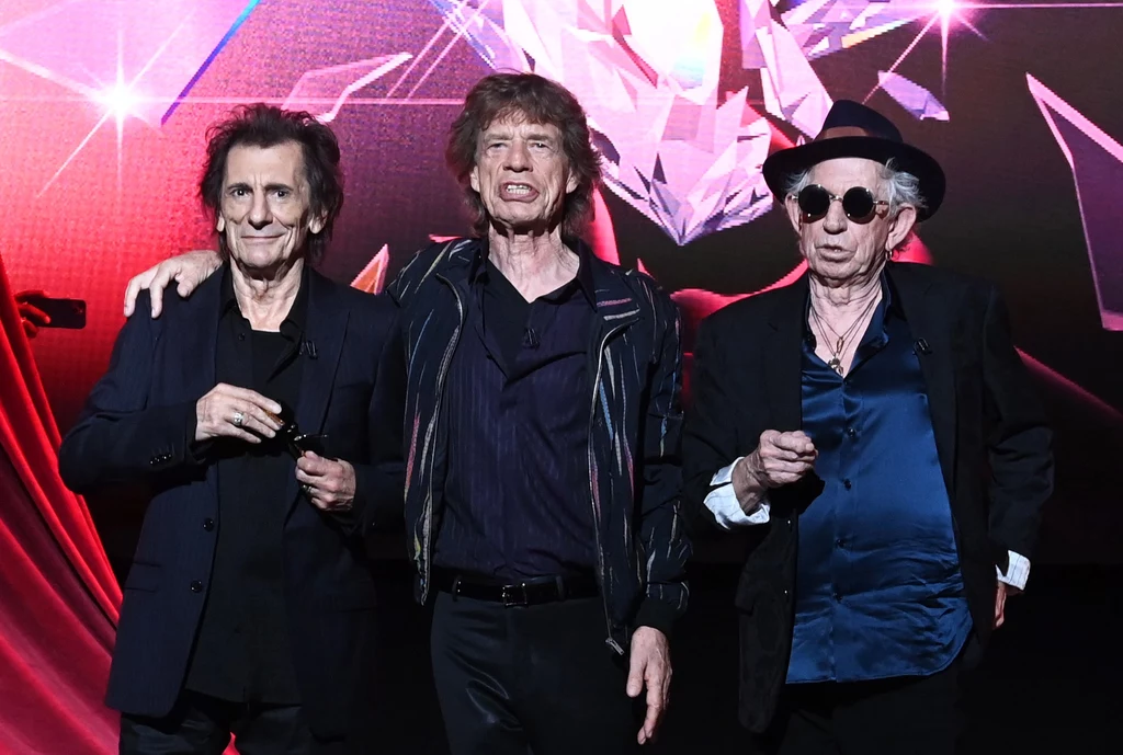 Ronnie Wood, Mick Jagger i Keith Richards (The Rolling Stones) - Londyn, 6 września 2023 r.