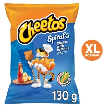 Cheetos Spirals Chrupki kukurydziane o smaku serowo-ketchupowym 130 g - 2