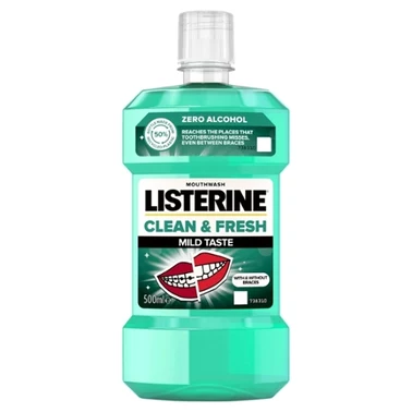 Listerine Clean & Fresh Płyn do płukania jamy ustnej 500 ml - 0