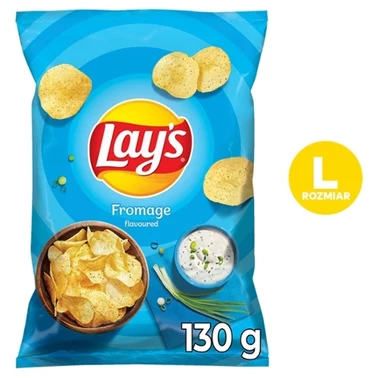 Lay's Chipsy ziemniaczane o smaku śmietankowego serka z ziołami 130 g - 0