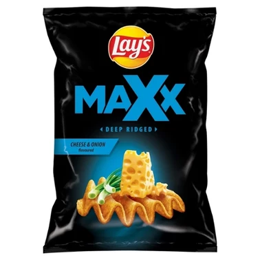 Lay's Max Deep-Cut Chipsy ziemniaczane o smaku sera i cebulki 120 g - 3