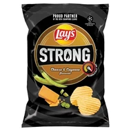 Lay's Max Strong Chipsy ziemniaczane karbowane o smaku sera i ostrej papryki 120 g