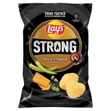 Lay's Max Strong Chipsy ziemniaczane karbowane o smaku sera i ostrej papryki 120 g - 1