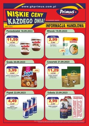 Niskie ceny każdego dnia - Primus