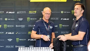 Tony Olsson i Phil Morris, sprawcy zamieszania w Grand Prix Danii w Vojens.