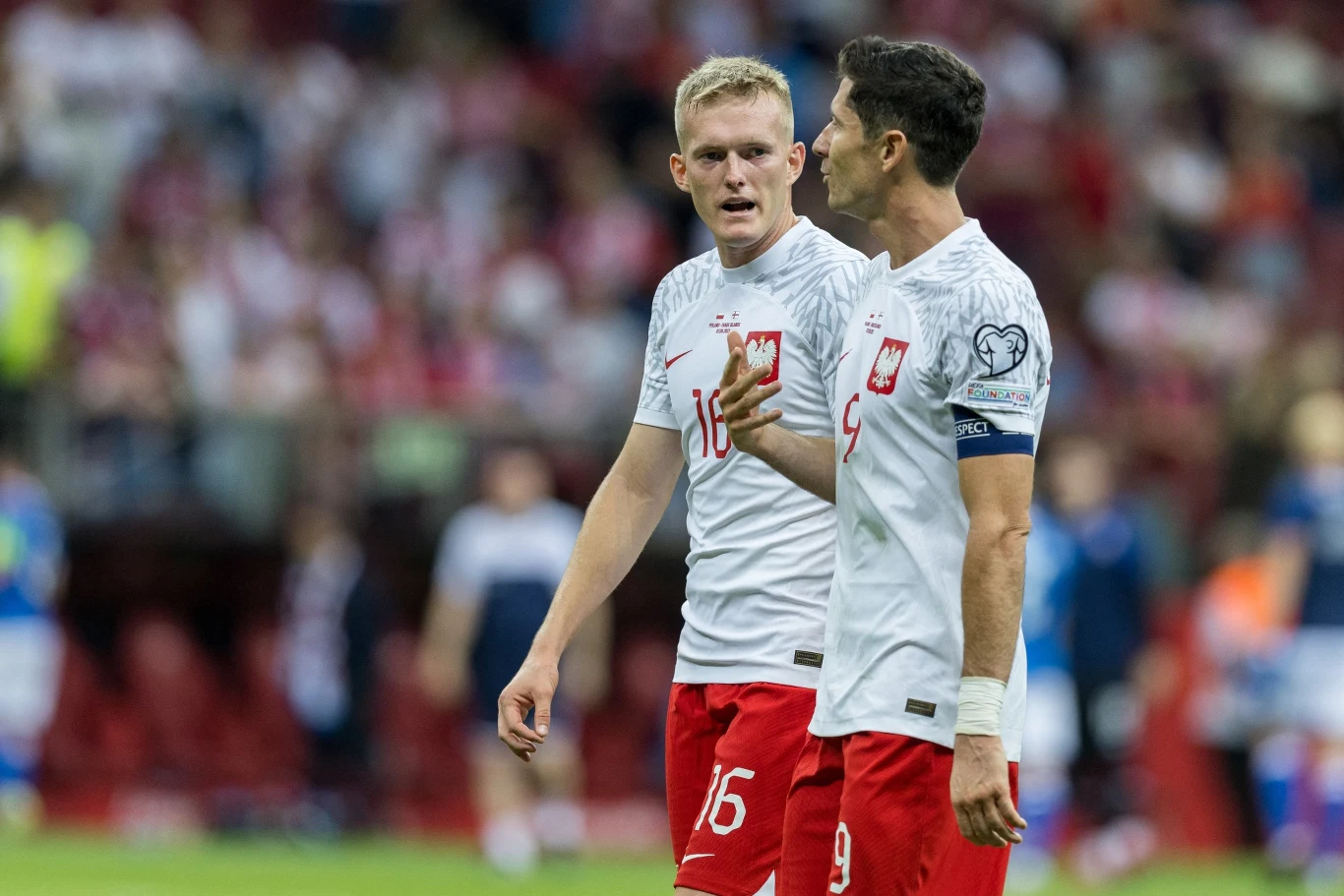 Karol Świderski i Robert Lewandowski, reprezentacja Polski