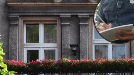 Czy można dostać mandat za wieszanie kwiatków na balkonie?
