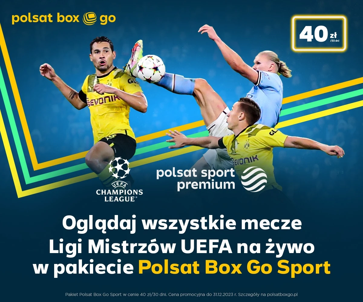 Liga Mistrzów dostępna w Polsacie Sport Premium