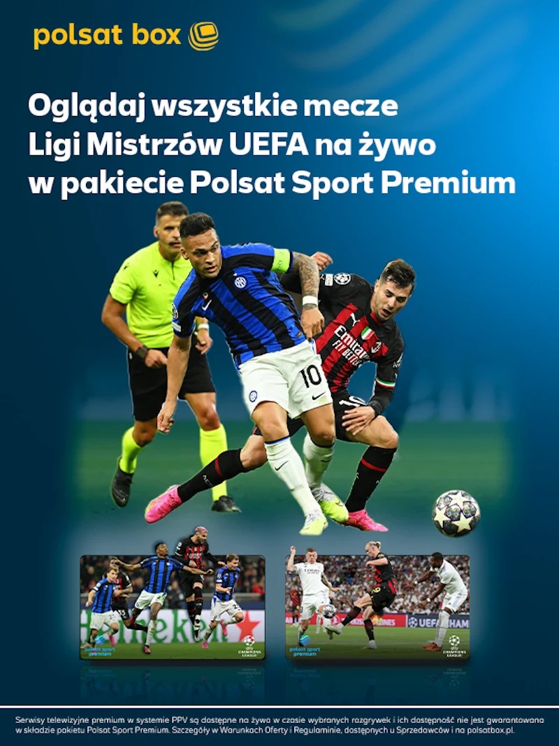 Liga Mistrzów dostępna w Polsacie Sport Premium