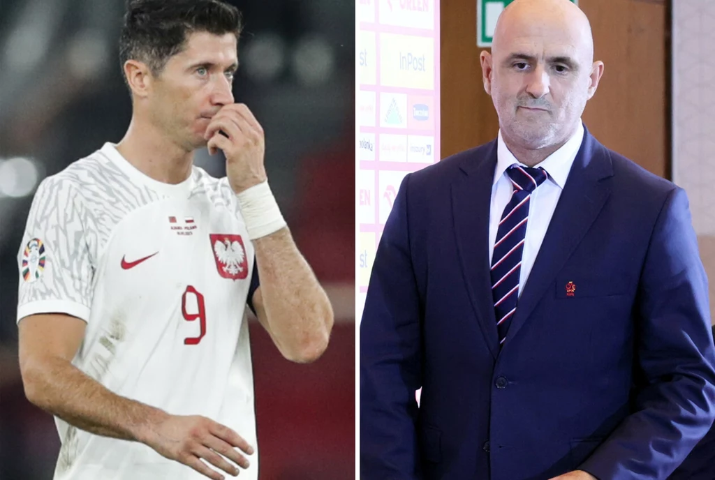 Reprezentacja Polski. Robert Lewandowski i Michał Probierz Reprezentacja Polski. Robert Lewandowski i Michał Probierz