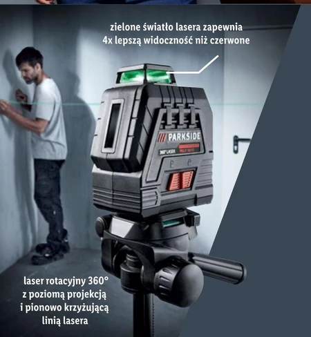 Laser krzyżowy Parkside