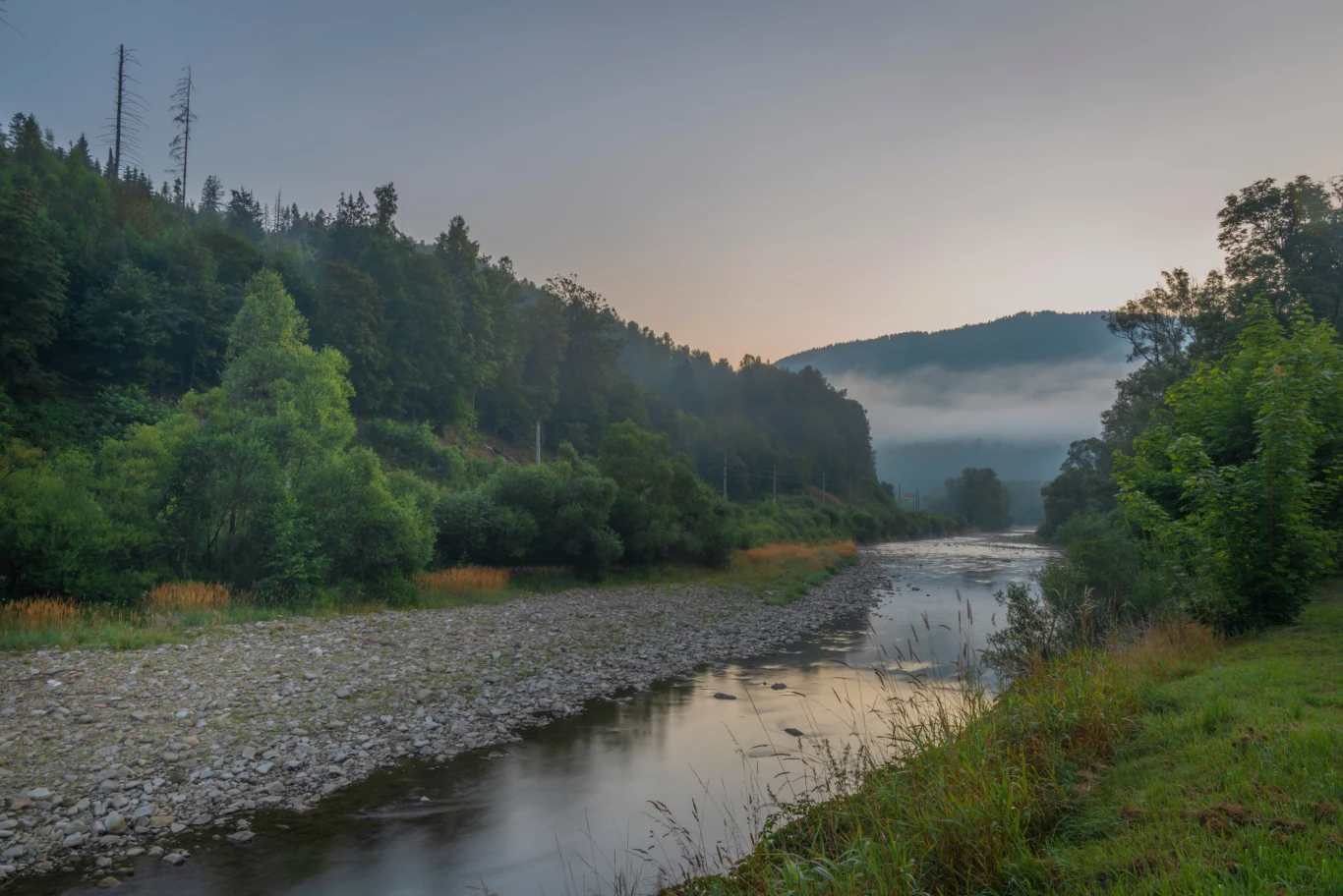 Wieś Rajcza w Beskidzie Żywieckim