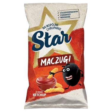 Star Maczugi Chrupki kukurydziane o smaku ketchup 80 g - 1