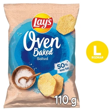 Lay's Oven Baked Pieczone formowane chipsy ziemniaczane solone 110 g - 2