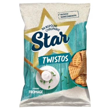 Star Twistos Przekąski ziemniaczane o smaku fromage śmietanowo-cebulowym 70 g - 2