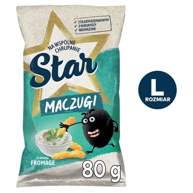 Star Maczugi Chrupki kukurydziane o smaku fromage 80 g - 0