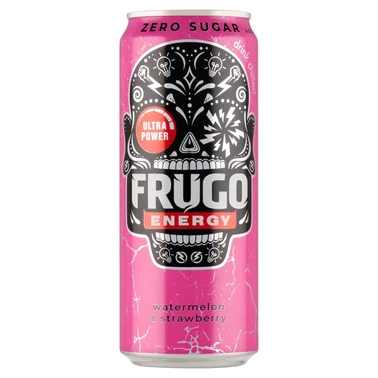 Frugo Energy Watermelon & Strawberry Gazowany napój energetyzujący 330 ml - 3