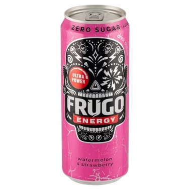 Frugo Energy Watermelon & Strawberry Gazowany napój energetyzujący 330 ml - 2