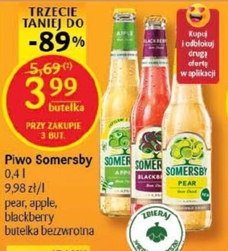 Somersby Napój piwny o smaku arbuzowym 400 ml