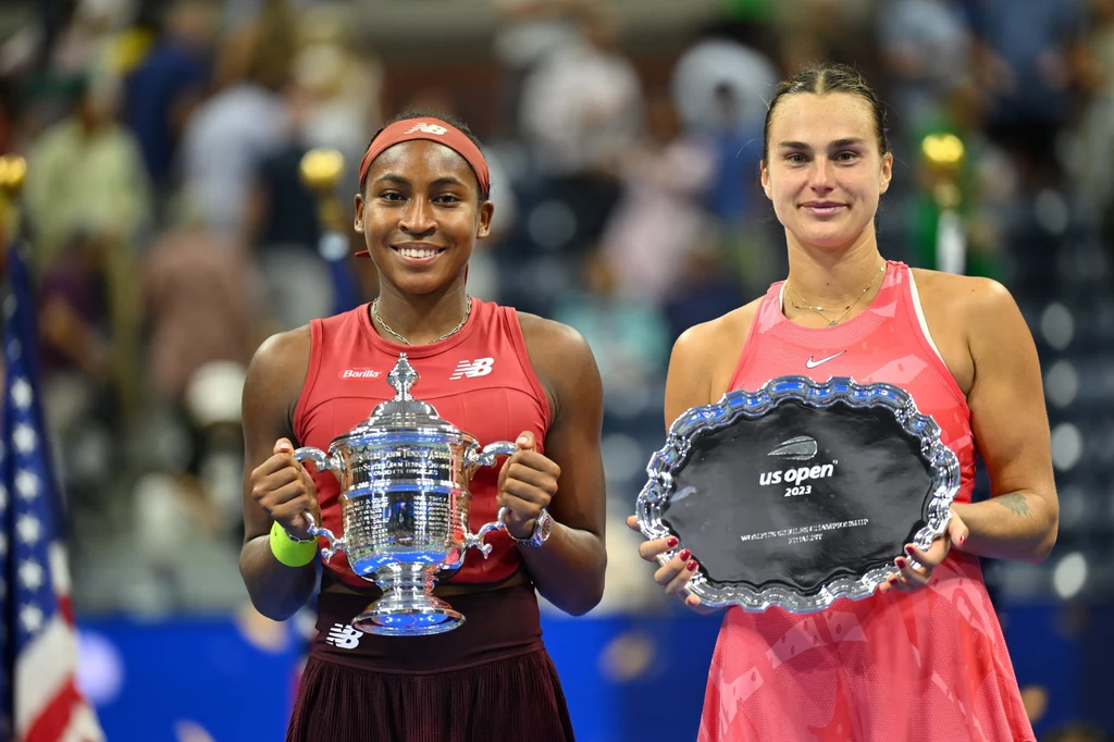 Coco Gauff i Aryna Sabalenka po finale US Open 2023 Coco Gauff i Aryna Sabalenka po finale US Open 2023
