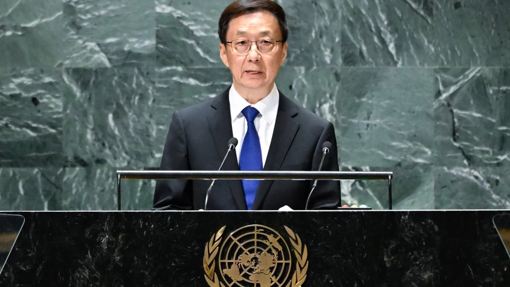 Hang Zheng zabrał głos w imieniu Chin podczas obrad Zgromadzenia Ogólnego ONZ Hang Zheng zabrał głos w imieniu Chin podczas obrad Zgromadzenia Ogólnego ONZ