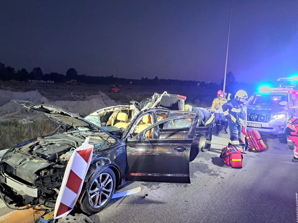 Groźmy wypadek na Mazowszu z udziałem Groźmy wypadek na Mazowszu z udziałem