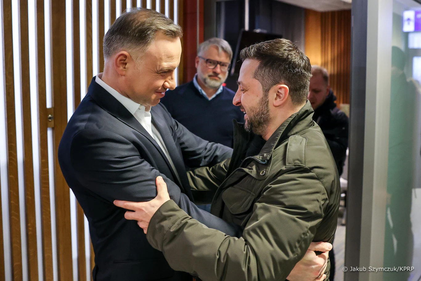 Prezydent Andrzej Duda z prezydentem Ukrainy Wołodymyrem Zełenskim