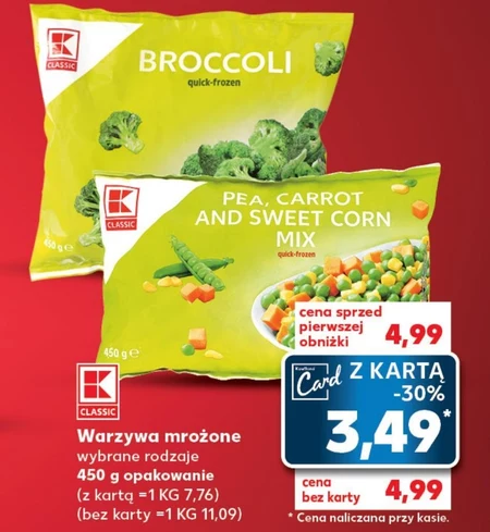 Mrożone warzywa