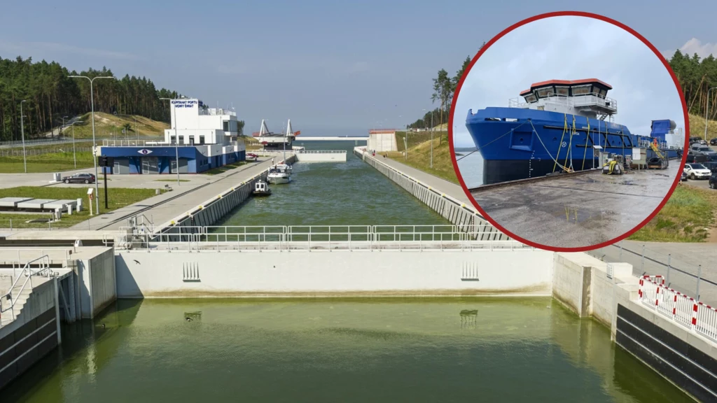 Kolejne etap przekopu Mierzei Wiślanej. Zwodowano specjalistyczną pogłębiarkę