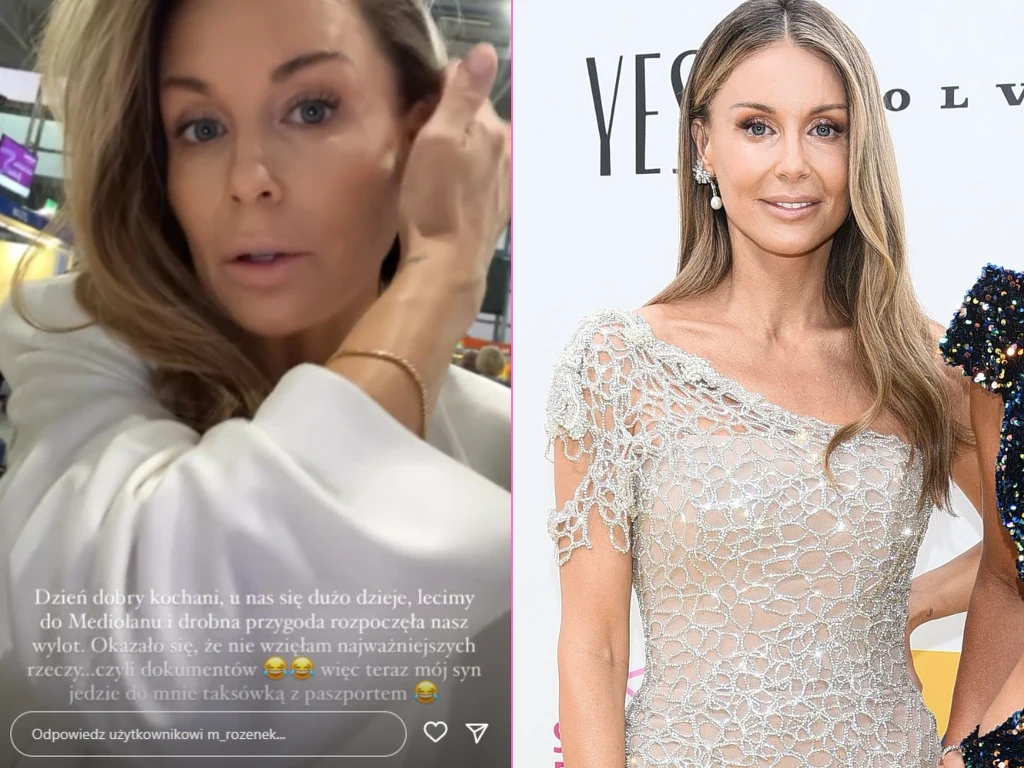 Małgorzata Rozenek uratowana przez syna na lotnisku Małgorzata Rozenek uratowana przez syna na lotnisku