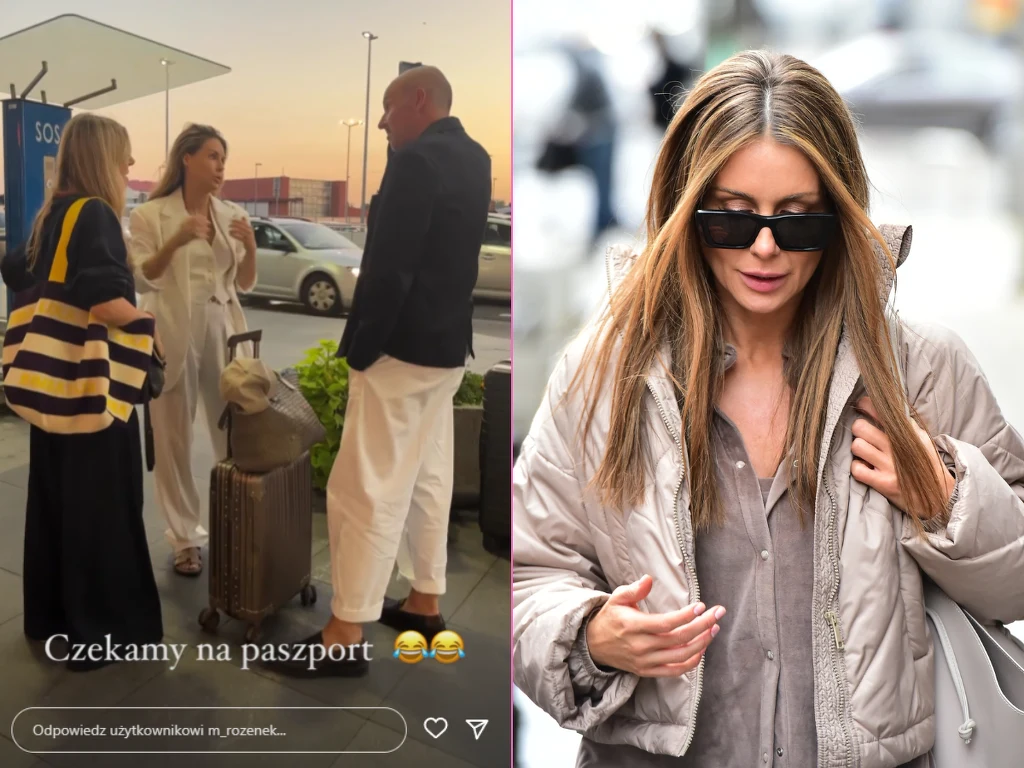 Małgorzata Rozenek uratowana przez syna na lotnisku Małgorzata Rozenek uratowana przez syna na lotnisku