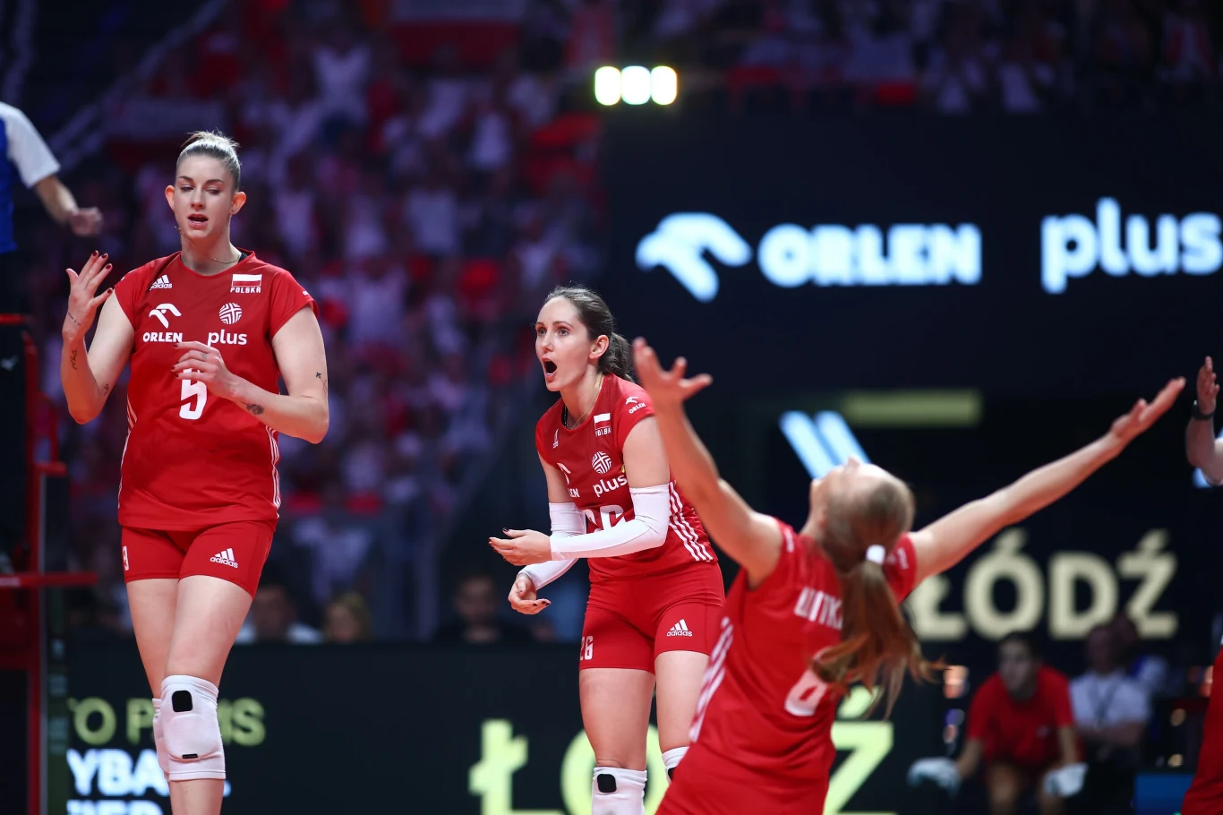 Polskie siatkarki - od lewej Magdalena Stysiak, Katarzyna Wenerska i Kamila Witkowska Polskie siatkarki - od lewej Magdalena Stysiak, Katarzyna Wenerska i Kamila Witkowska