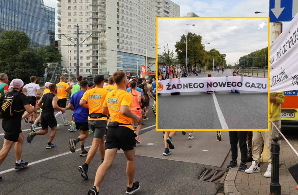 Aktywiści przeszkodzili w przebiegu 45. Maratonu Warszawskiego