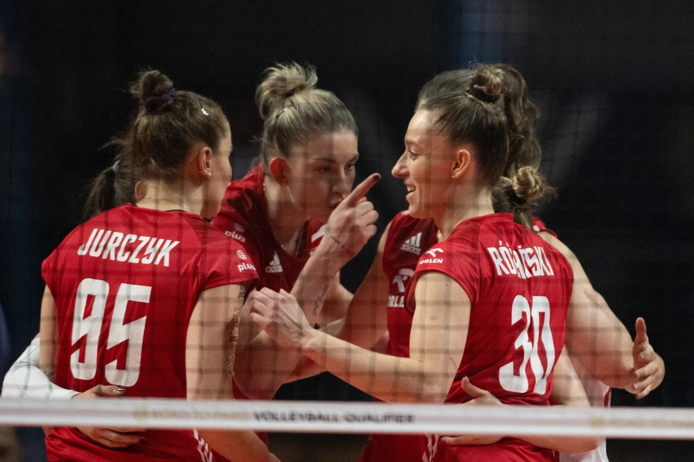 Polskie siatkarki w czasie meczu z Włochami