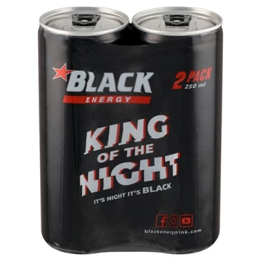 Black Energy Gazowany napój energetyzujący 500 ml (2 x 250 ml) - 0